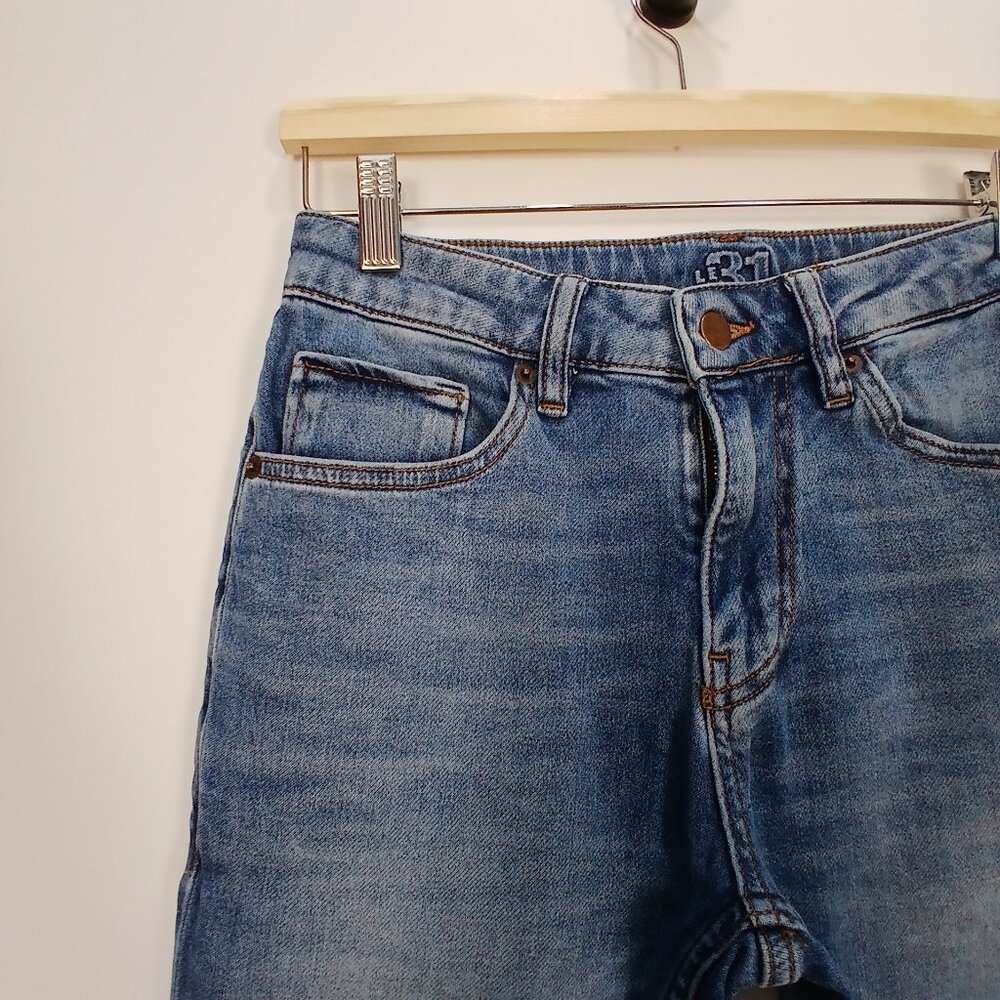Le 31 Simons Women's 27 Tokyo Fit Organic Cotton Mid Rise Blue Jeans 27x29 - Picture 2 of 7
